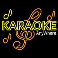 Karaoke Anywhere Enseigne Néon