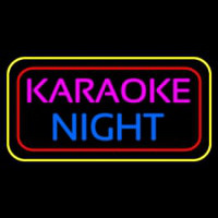 Karaoke Night Colorful Enseigne Néon