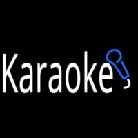 Karaoke With Mic Enseigne Néon