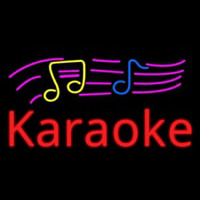 Karaoke With Musical Enseigne Néon