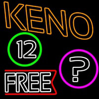 Keno Free Enseigne Néon