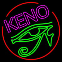 Keno With Eye Icon 2 Enseigne Néon