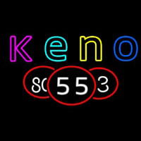 Keno With Multi Color Ball 1 Enseigne Néon