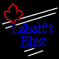 Labatt Blue Maple Leaf White Border Beer Sign Enseigne Néon