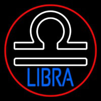 Libra Zodiac Border Red Enseigne Néon