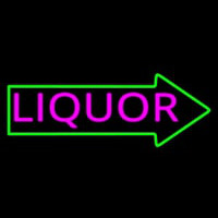 Liquor With Arrow Enseigne Néon