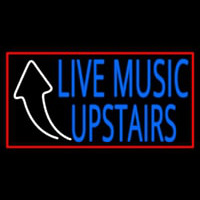 Live Music Upstairs Enseigne Néon