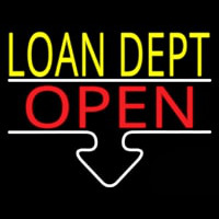 Loan Dept Open Enseigne Néon
