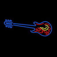 Logo Guitar Enseigne Néon
