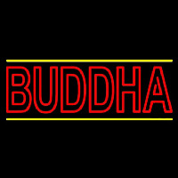 Lord Buddha With Lines Enseigne Néon