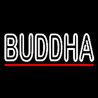 Lord Buddha With Red Line Enseigne Néon