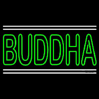 Lord Buddha With White Line Enseigne Néon