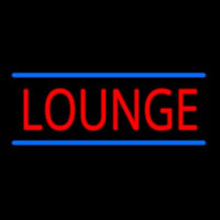 Lounge With Blue Lines Enseigne Néon