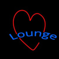 Lounge With Heart Enseigne Néon