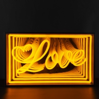 Love 3D Infinity LED Neon Sign