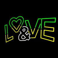 Love And Logo Enseigne Néon