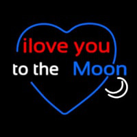 Love You To The Moon Enseigne Néon