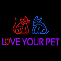 Love Your Pet Enseigne Néon