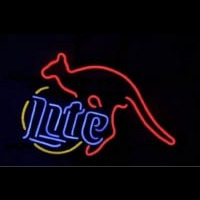 MILLER LITE KANGAROO Enseigne Néon