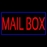 Mailbo  Blue Border Enseigne Néon