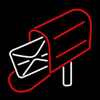 Mailbo  Red Logo Enseigne Néon