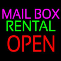 Mailbo  Rental Open Block Enseigne Néon