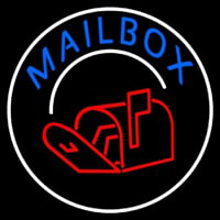 Mailbo  With Logo Circle 1 Enseigne Néon