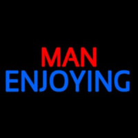 Man Enjoying Strip Gal Enseigne Néon