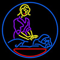 Massage Logo Open Enseigne Néon