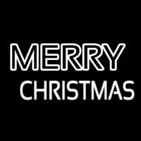 Merry Christmas Logo Enseigne Néon