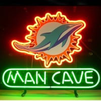 Miami Dolphin Man Cave Magasin Entrée Enseigne Néon