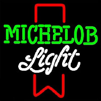 Michelob Light Red Ribbon Enseigne Néon