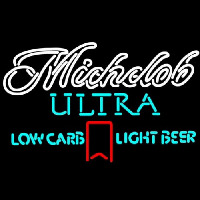 Michelob Ultra Light Low Carb Red Ribbon Enseigne Néon