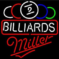 Miller Ball Billiards Pool Beer Enseigne Néon