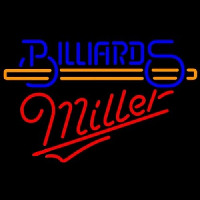 Miller Billiards With Stick Pool Enseigne Néon