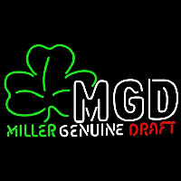 Miller Genuine Draft Shamrock Beer Sign Enseigne Néon