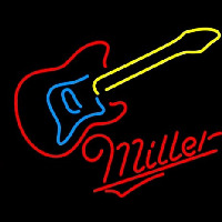 Miller Guitar Enseigne Néon