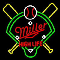 Miller High Life Baseball Enseigne Néon