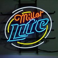 Miller Lite Bière Neon Bar Pub Enseigne