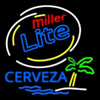 Miller Lite Cerveza Beer Bar Enseigne Néon