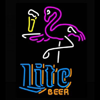 Miller Lite Flamingo Enseigne Néon