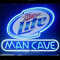Miller Lite Man Cave Open Enseigne Néon