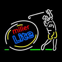 Miller Lite Sequencing Swinging Golfer Enseigne Néon