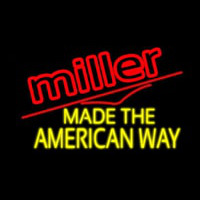 Miller Made The American Way Enseigne Néon
