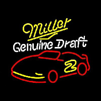 Miller NASCAR Rusty Wallace 2 Beer Sign Enseigne Néon