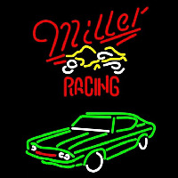 Miller Racing NASCAR Beer Sign Enseigne Néon