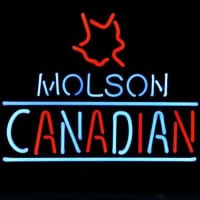 Molson Canadian Bière Bar Entrée Enseigne Néon
