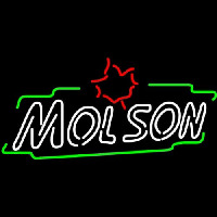 Molson Double Stroke Maple Enseigne Néon