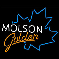 Molson Golden Blue Maple Leaf Beer Sign Enseigne Néon