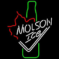 Molson Ice Bottle Enseigne Néon